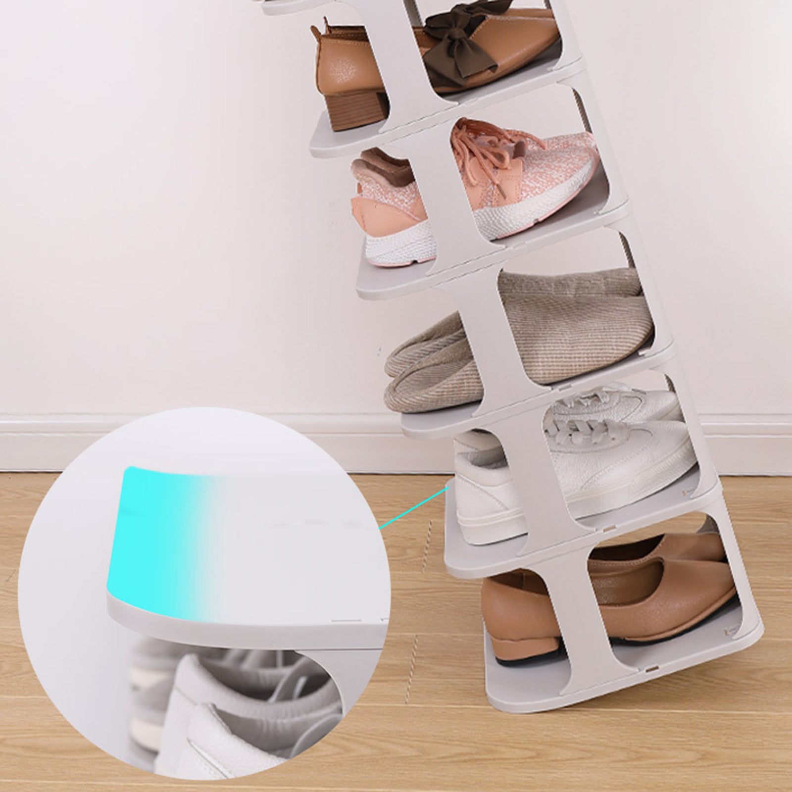 ZY-GA070 4PCS Durable PP Shoe Storage Box Home Shoe Organizer (5 Layers) ZY-GA070 4PCS Durable PP Shoe Storage Box Home Shoe Organizer (5 Layers)
